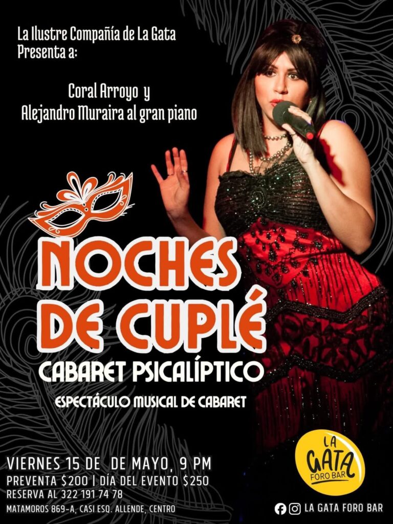 Coral arroyo y la ilustre compañía de la gata representaran a puerto vallarta